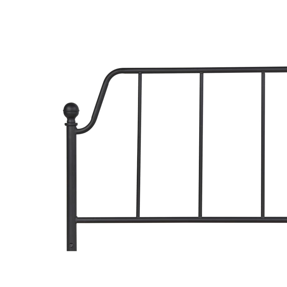 Łóżko metalowe 180 x 200 cm czarne MAURESSAC