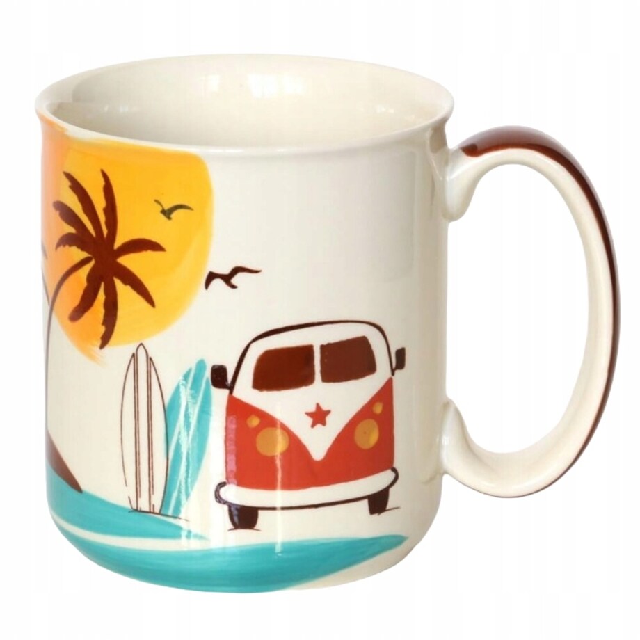 Ceramiczny kubek z uchwytem SUNSET do kawy herbaty czekolady 450ml - prezent upominek dla kobiety faceta babci dziadka mamy taty dziewczyny chłopaka