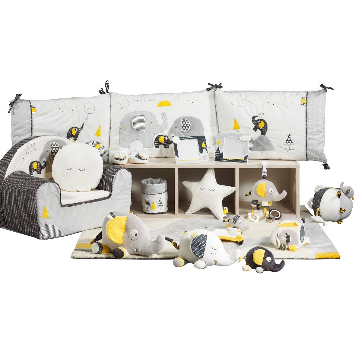 Przytulanka Mała słoń BABYFAN Sauthon