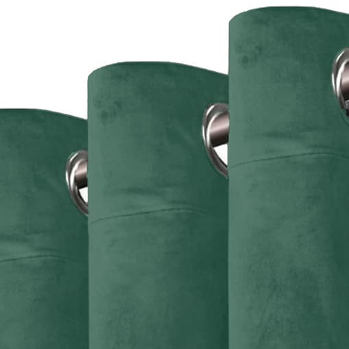 Zasłony welurowe butelkowa zieleń na PRZELOTKACH 140x250