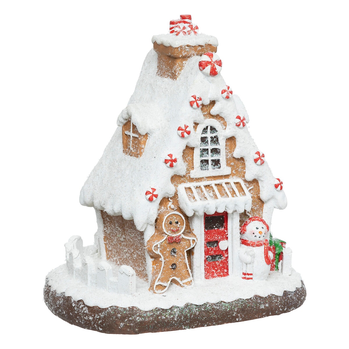 Figurka domek z piernika, 28 cm, żywica poliestrowa