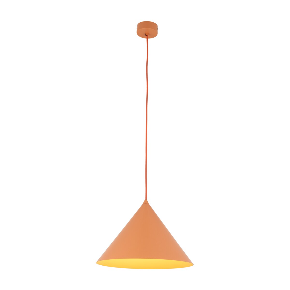 Lampa wisząca TK Lighting CONO L 11385 pomarańczowa E27 loft nowoczesna regulowana do salonu i kuchni