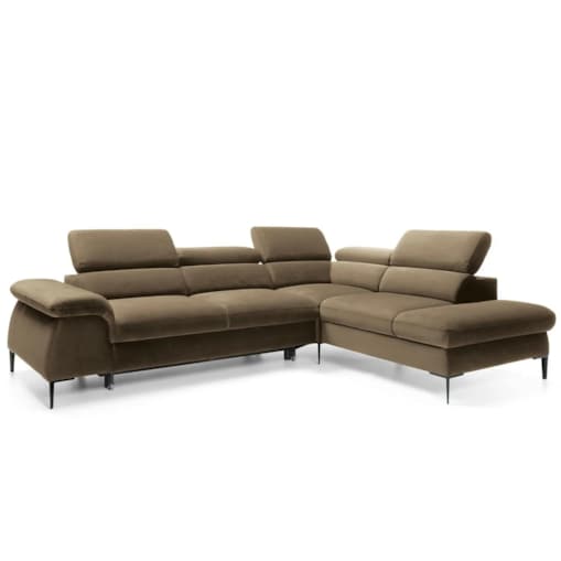 Narożnik z funkcją spania SIMON L oliwkowy prawy/lewy