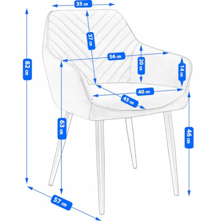 KRZESŁO welur TAPICEROWANE do jadalni PIKOWANE