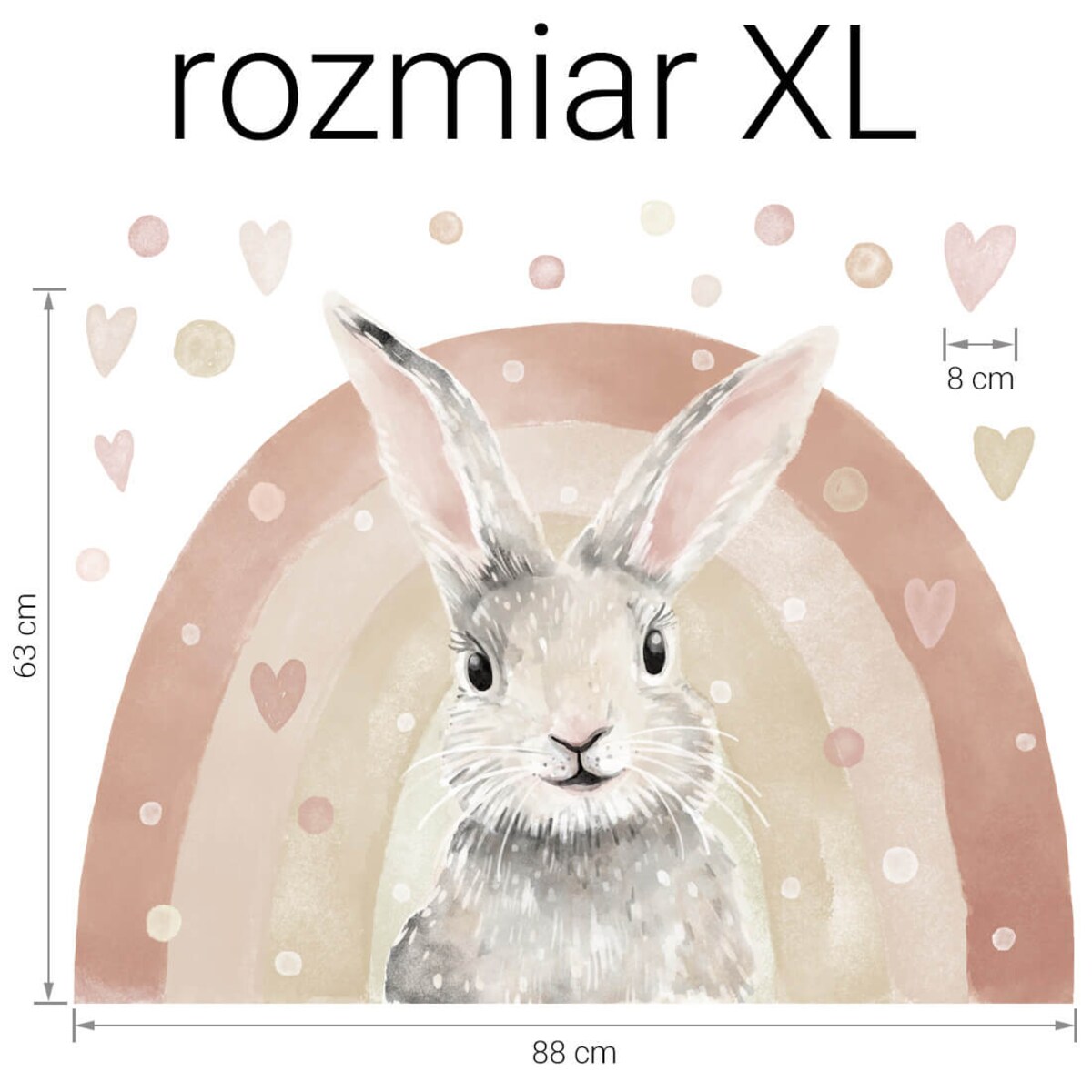 Naklejka na ścianę Królik XL