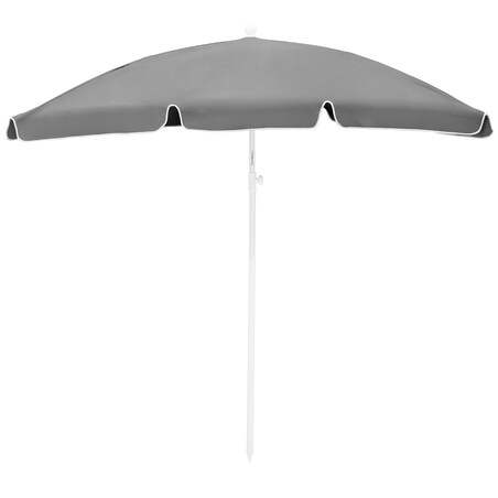 Parasol OGRODOWY plażowy UCHYLNY mocny średnica 200 cm łamany z uchwytem