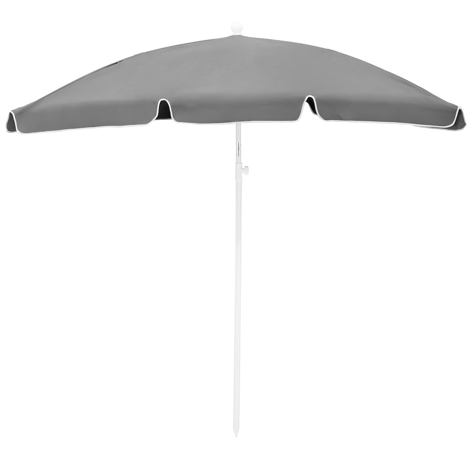 Parasol OGRODOWY plażowy UCHYLNY mocny średnica 200 cm łamany z uchwytem