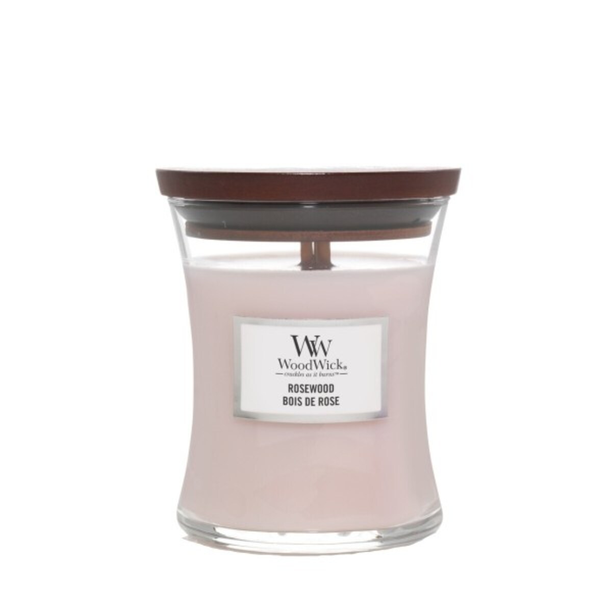 WoodWick świeca średnia ROSEWOOD