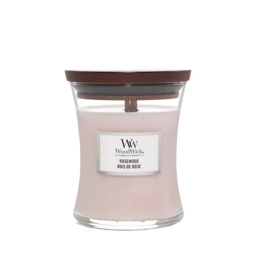 WoodWick świeca średnia ROSEWOOD