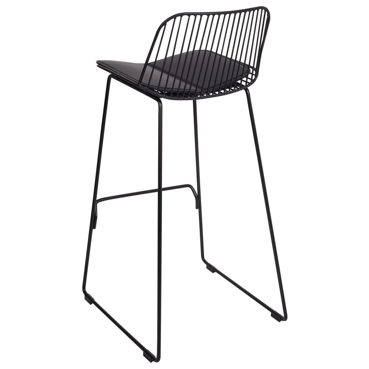 Zestaw 2 krzeseł barowych czarny PENSACOLA