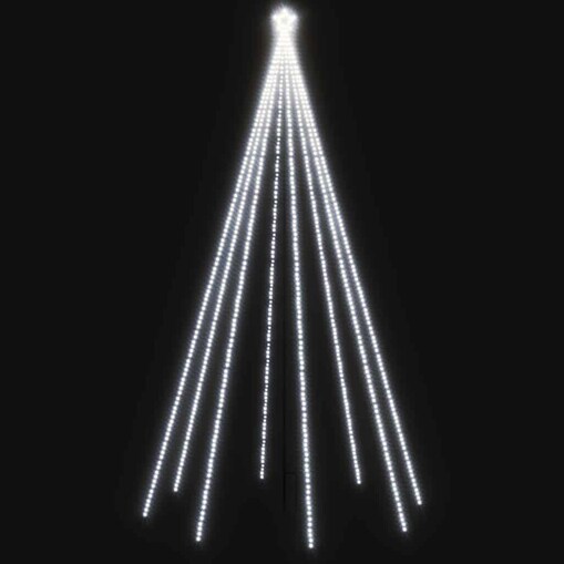 vidaXL Choinka z lampek ułożonych w wodospad, 400 diod LED, 2,5 m