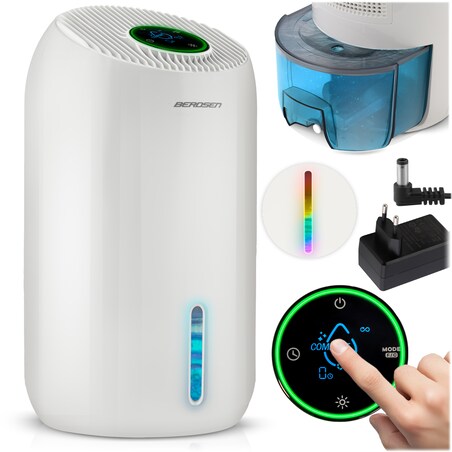 Osuszacz powietrza pochłaniacz wilgoci timer led Berdsen