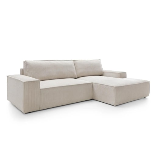 Narożnik z funkcją spania FELICIA M kremowy prawy/lewy