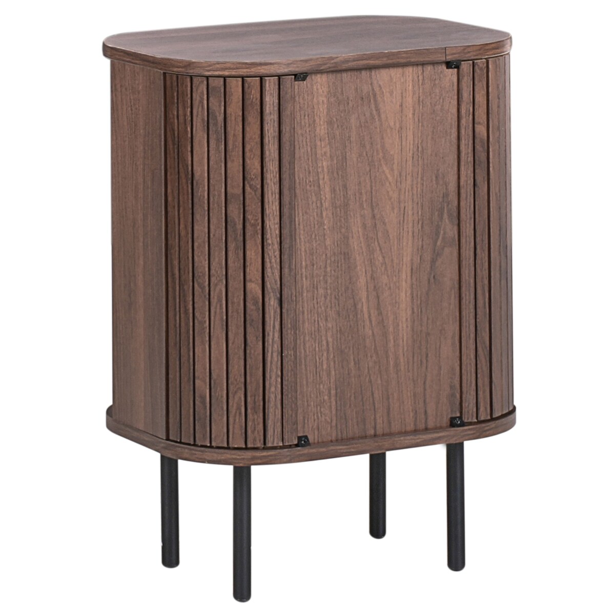 Szafka nocna BRADLEY Ciemnobrązowy