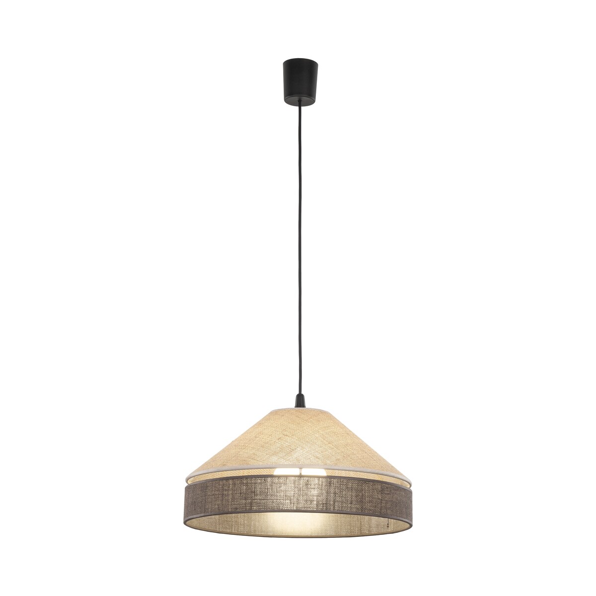 Eliss Black Juta Lampa Wiszaca 1Xe27