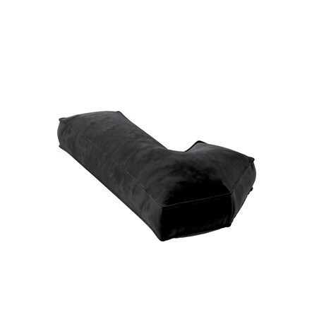 Poduszka Cyferka 1, głęboka czerń, 25 x 40 cm, Posh Velvet