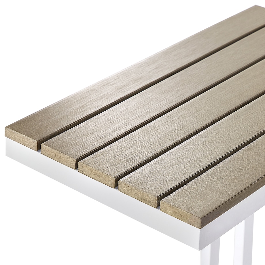 Stolik ogrodowy MESSINA 60 cm 35 cm Biały