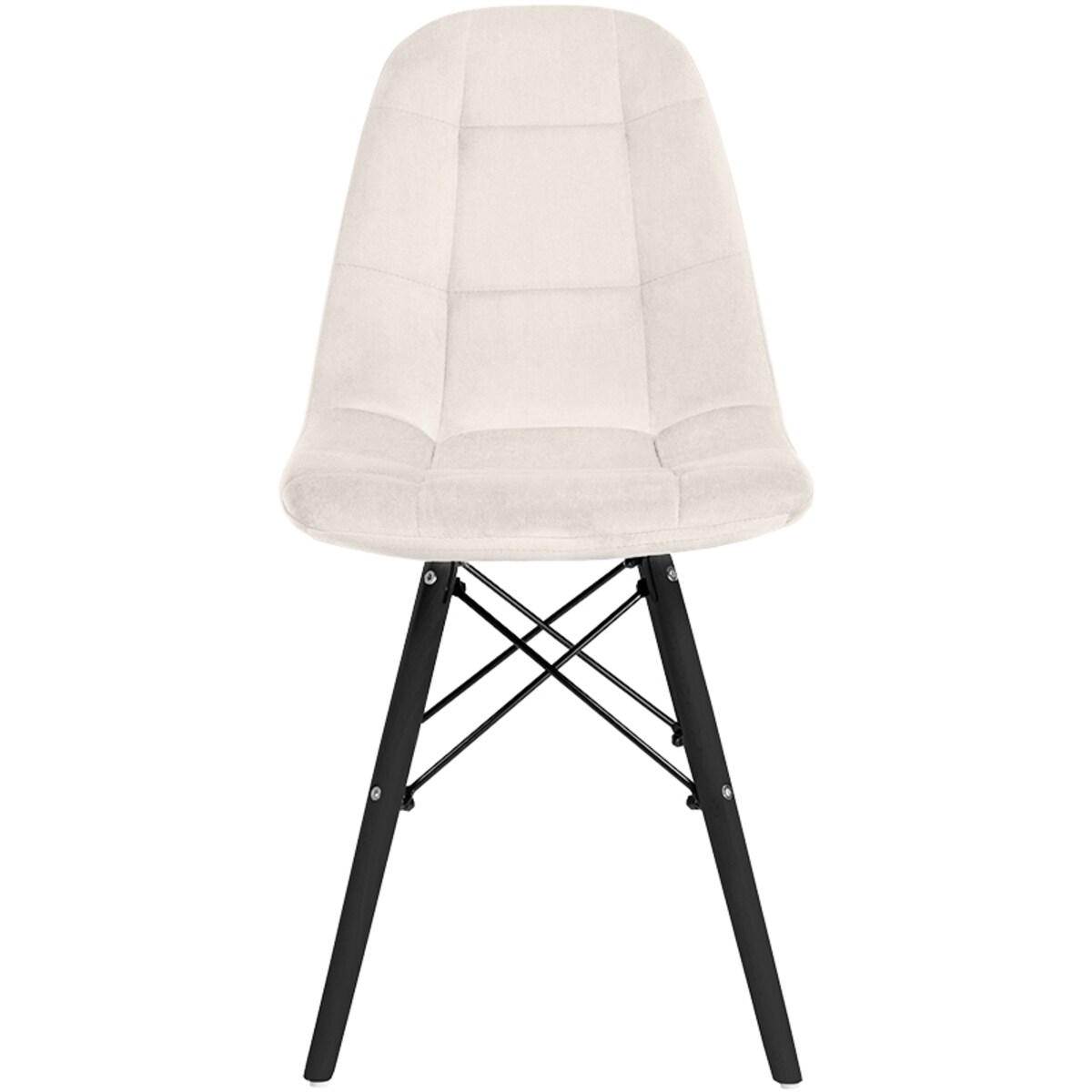 Krzesło tapicerowane skandynawskie welurowe do salonu jadalni