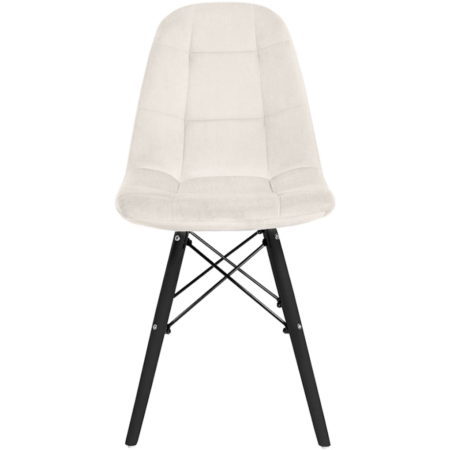 Krzesło tapicerowane skandynawskie welurowe do salonu jadalni