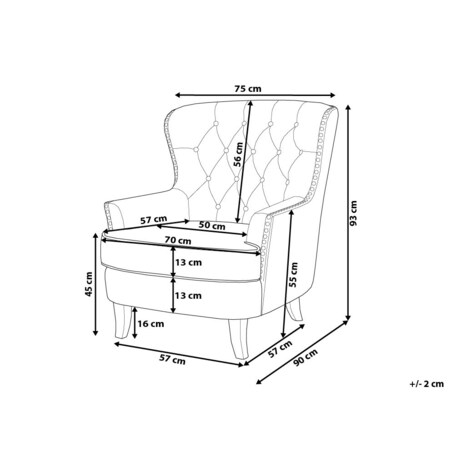 Fotel ciemnoszary VIBORG II