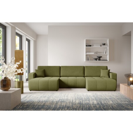 Narożnik MOLINIO U z funkcją spania Kolor: Wind 34