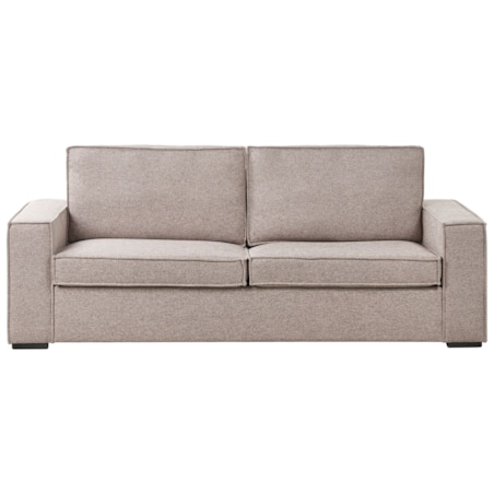 Sofa rozkładana jasnobrązowa VUOKATTI