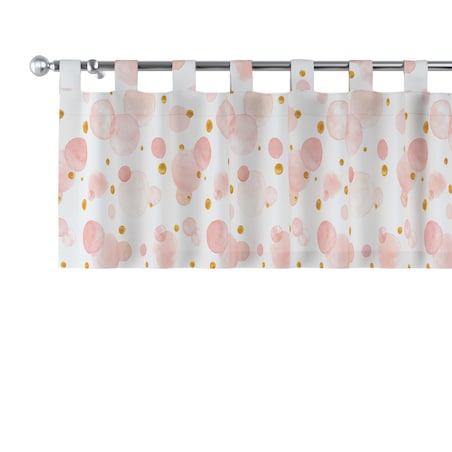 Lambrekin na szelkach 260x40 ecru-różowy