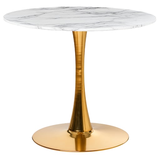 Stół do jadalni BOCA Marmur/ złoty 90 cm 90 cm
