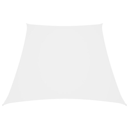vidaXL Trapezowy żagiel ogrodowy, tkanina Oxford, 4/5x4 m, biały