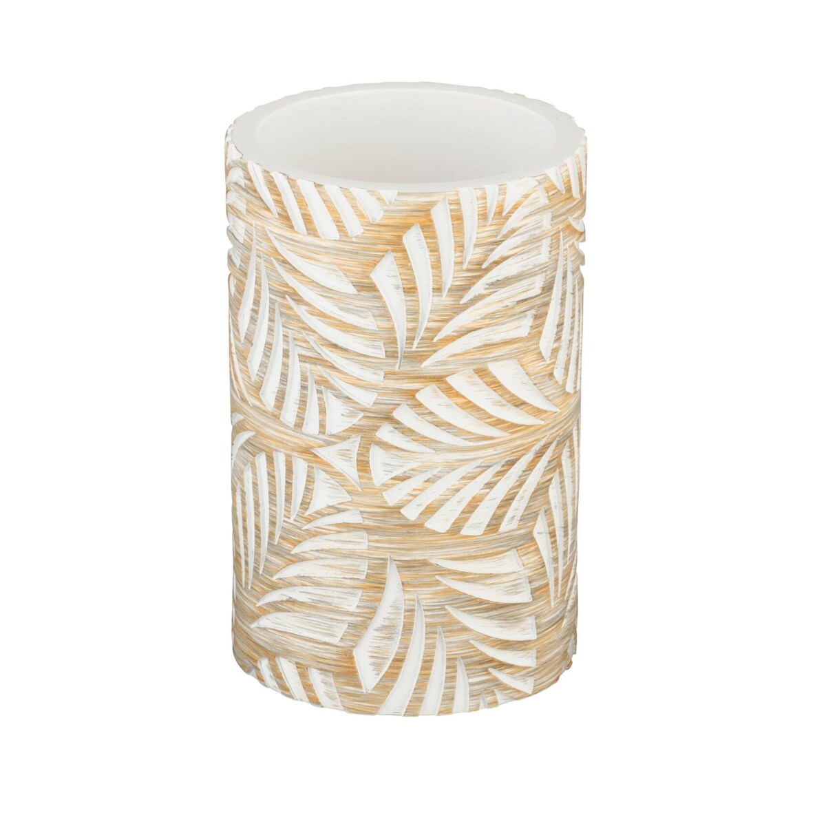 Kubek łazienkowy z roślinnym wzorem TERRALBA, Ø 7 cm