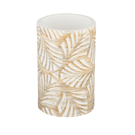 Kubek łazienkowy z roślinnym wzorem TERRALBA, Ø 7 cm