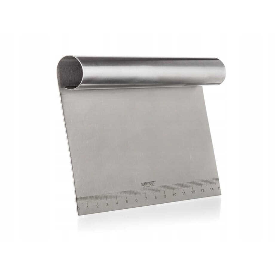 SZPATUŁKA SZATKOWNICA KUCHENNA 15cm metalowa pomocnik do ciasta gotowania