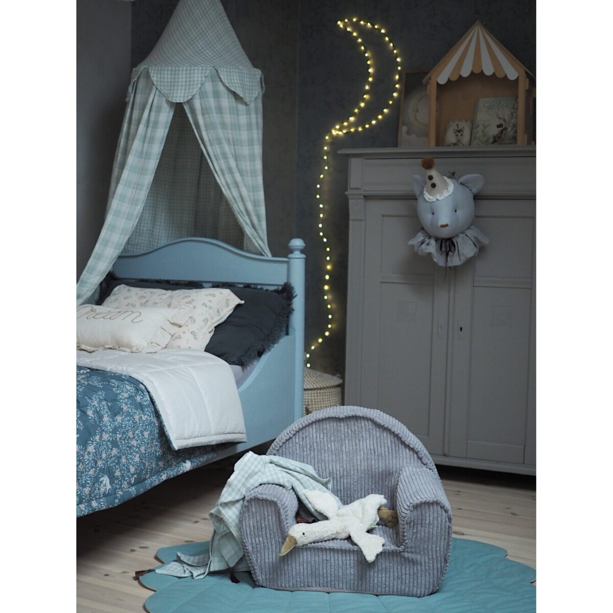 Mint – baldachim dwustronny muślinowy