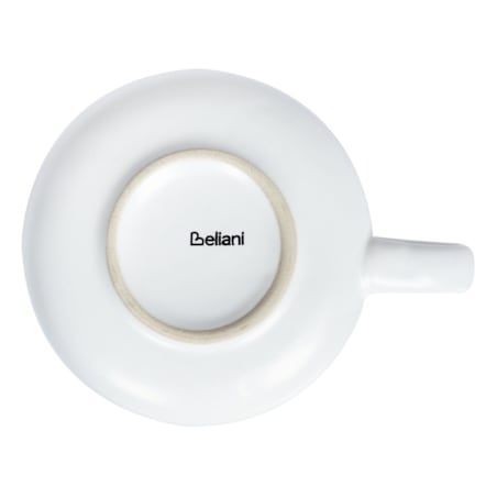 Zestaw 8 filiżanek ze spodkami SESAME Kamionka Złamana biel