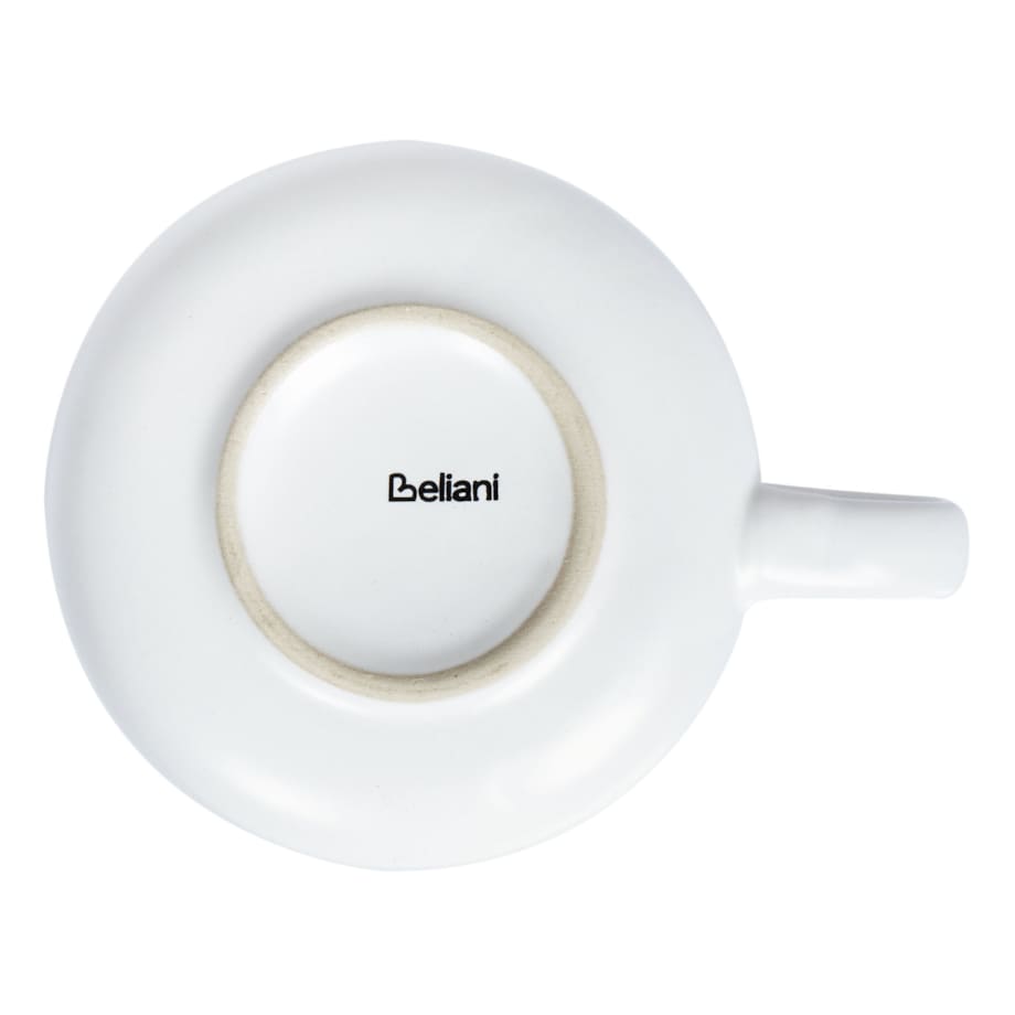 Zestaw 8 filiżanek ze spodkami SESAME Kamionka Złamana biel