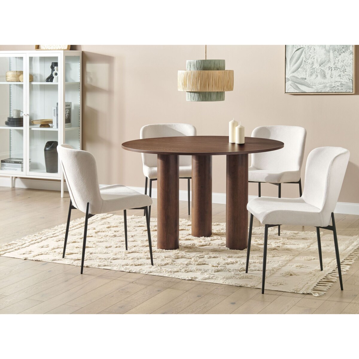 Stół do jadalni ORIN Jesion ciemny 120 cm 120 cm