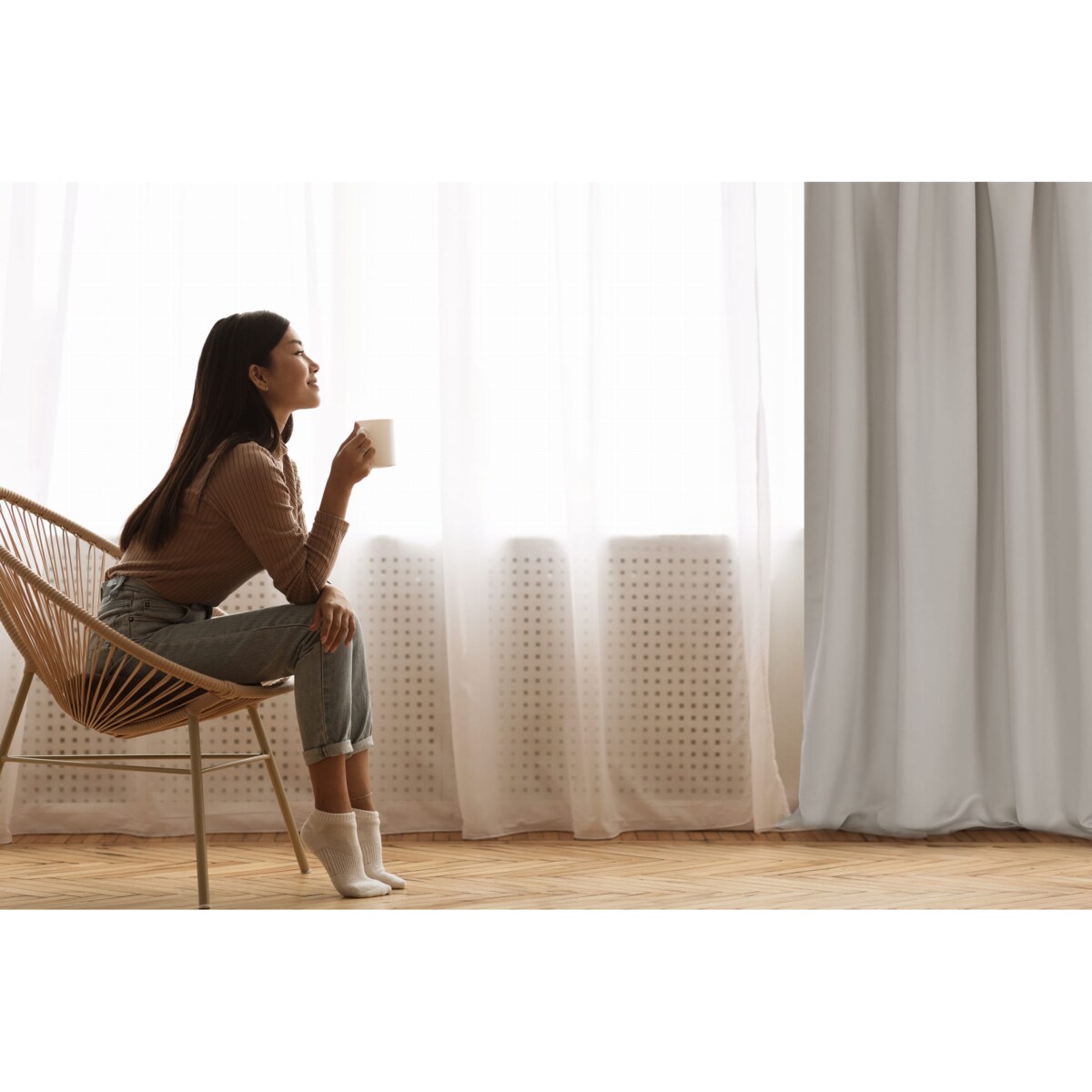 Ciemno Beżowa Zasłona Zaciemniająca Blackout 140x250 HOLD