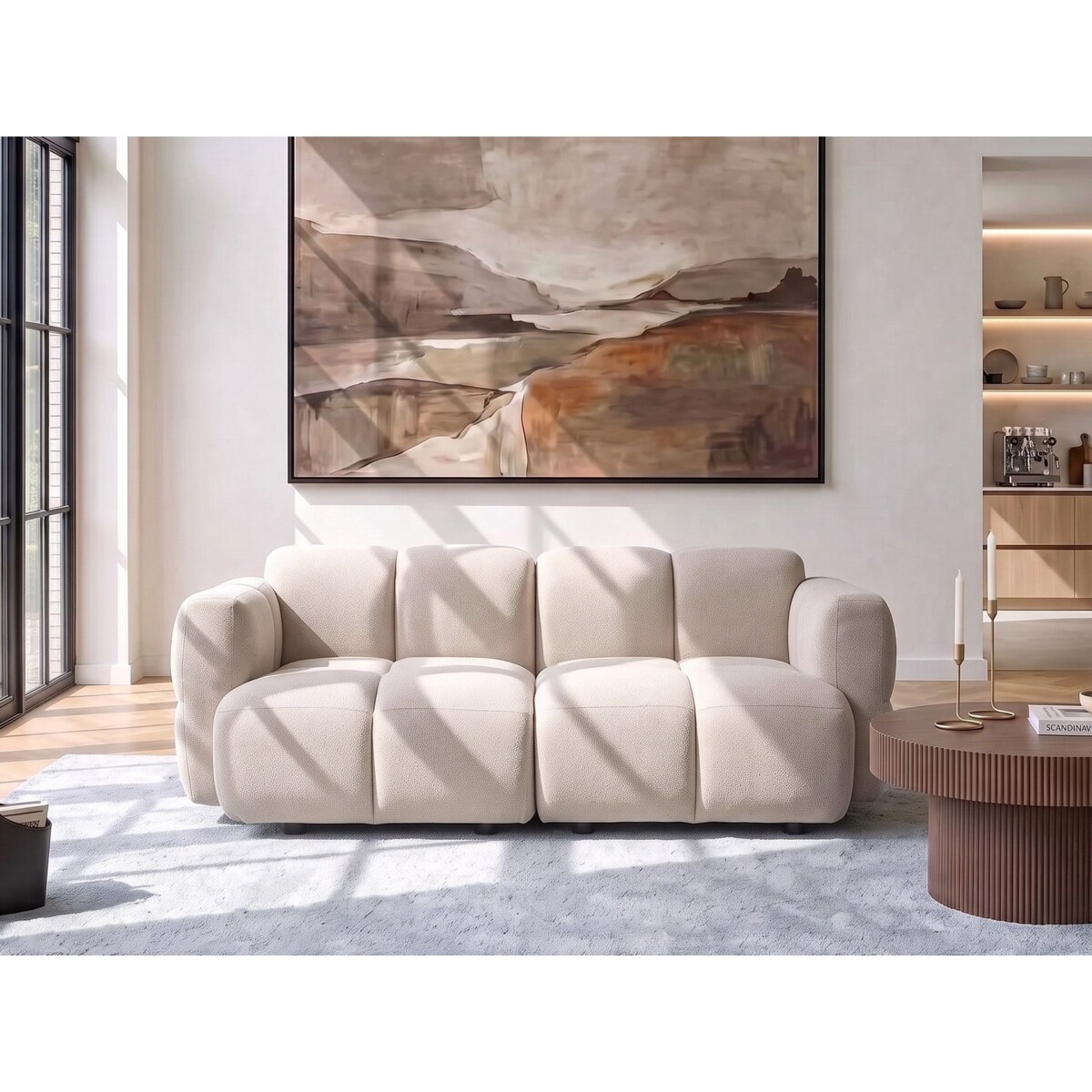 Sofa modułowa dla 2 osób MAKSABERG Beżowy