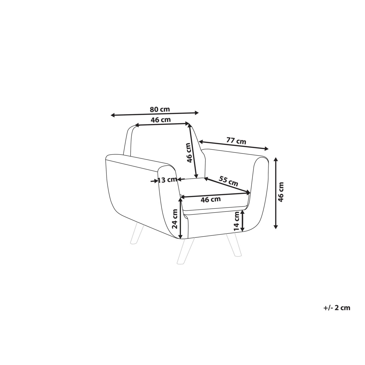 Pokrowiec na fotel welurowy niebieski BERNES