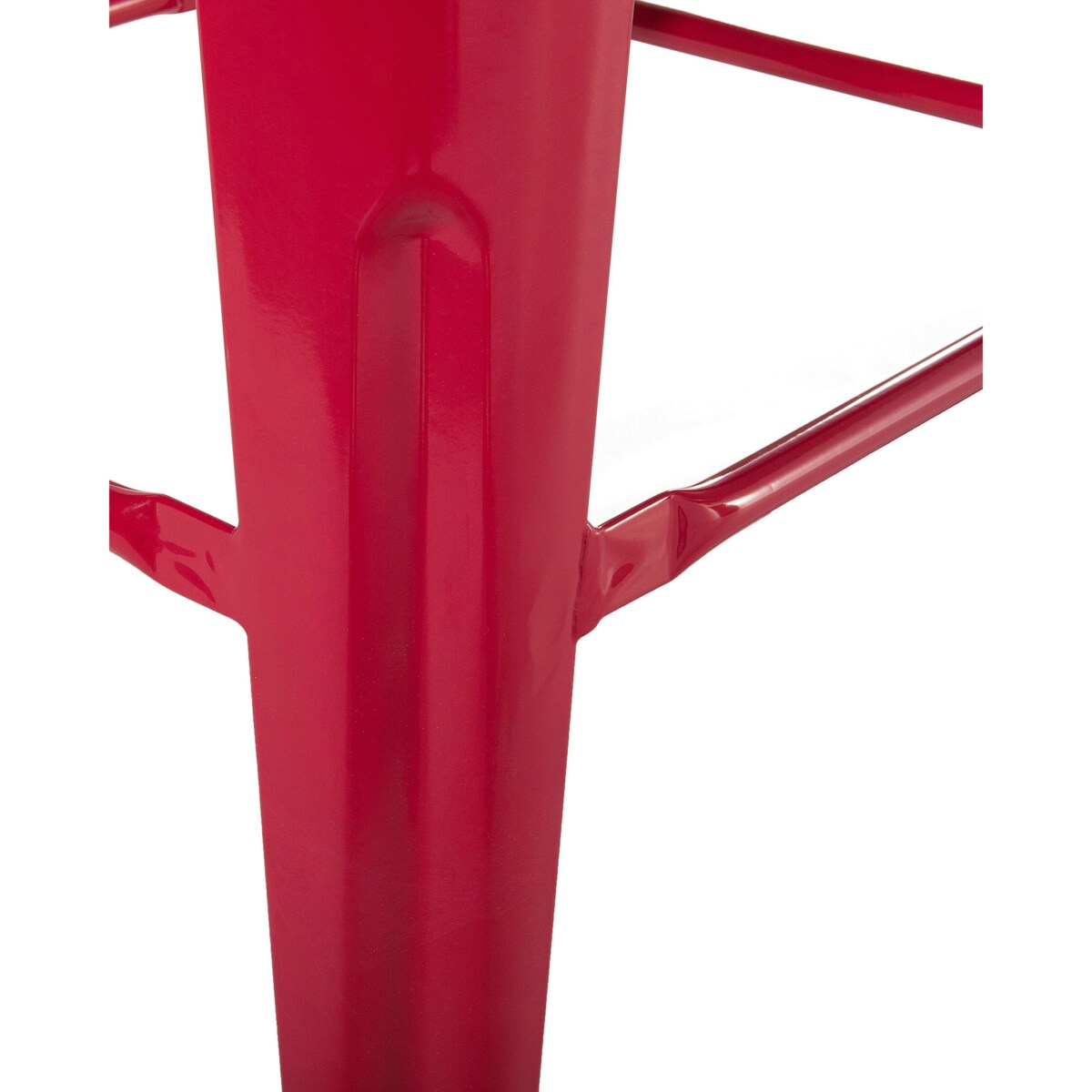 Zestaw 2 stołków barowych metalowych 60 cm czerwony CABRILLO