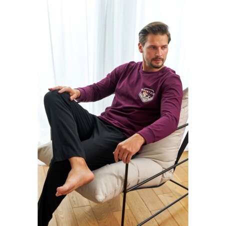 Piżama kolor fioletowy PMB.7139.BURGUNDY - XXXL
