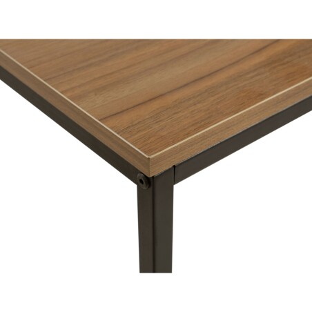 Konsola ciemne drewno z czarnym DELANO