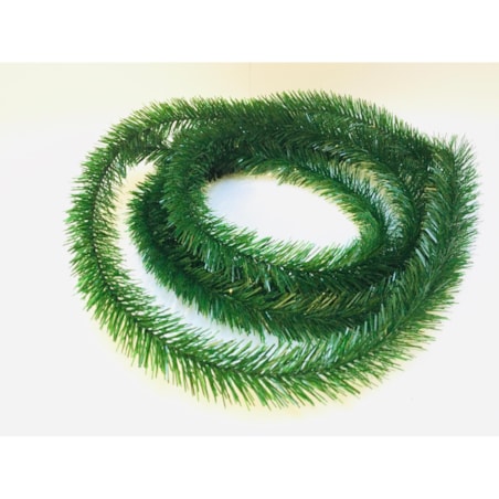 GIRLANDA 4,5m Z BŁYSZCZĄCEJ FOLII połyskuje zielona na dekoracje dom stroik