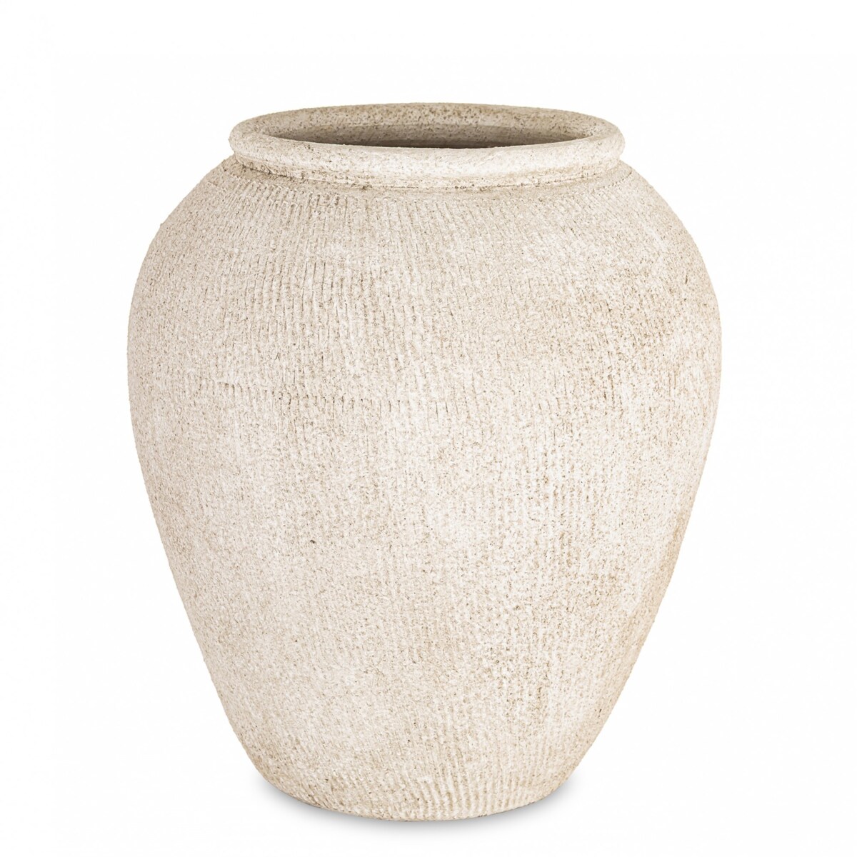 Wazon ceramiczny 32x26x26 cm FLORIANO beżowy