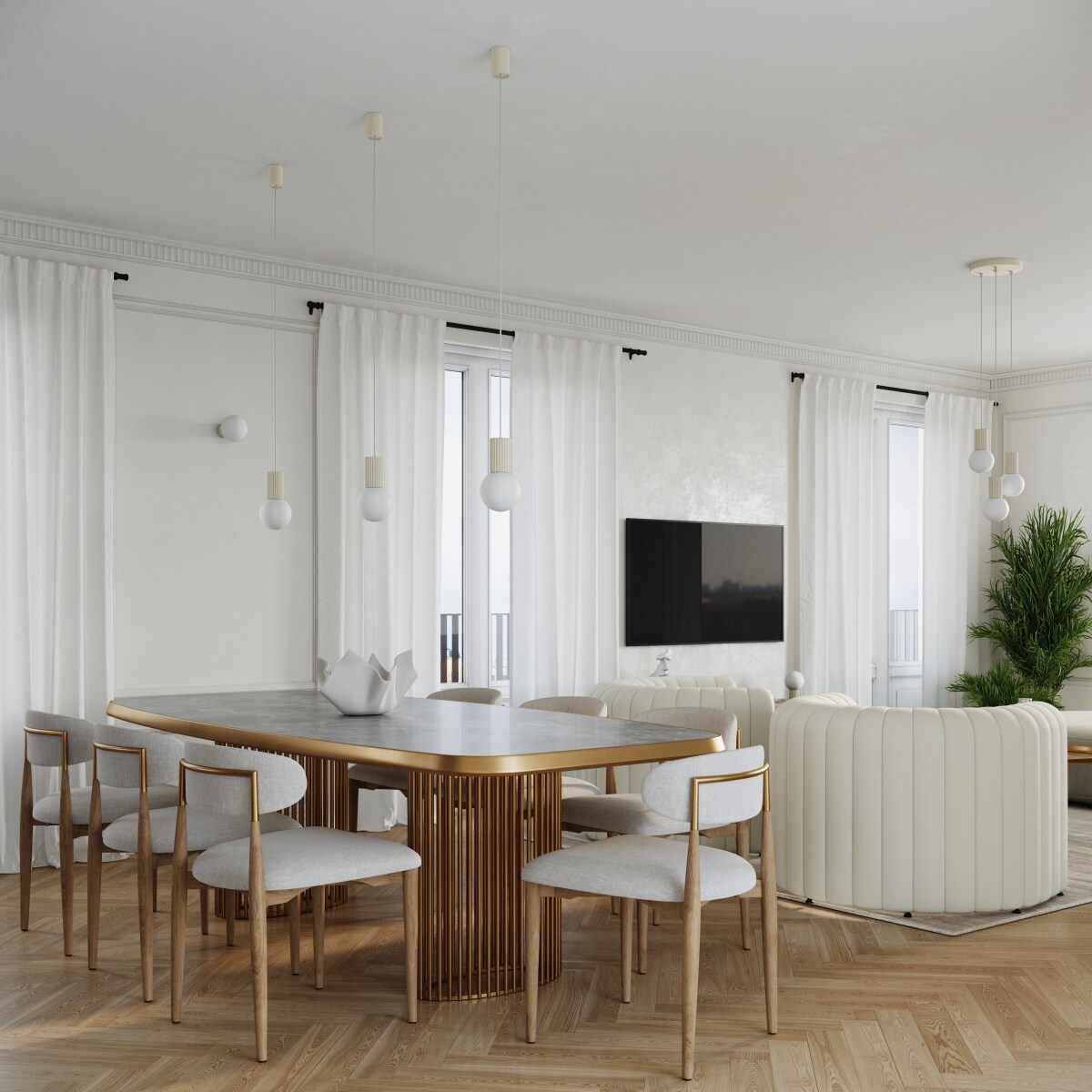 Lampa wisząca HALO 1 beżowa