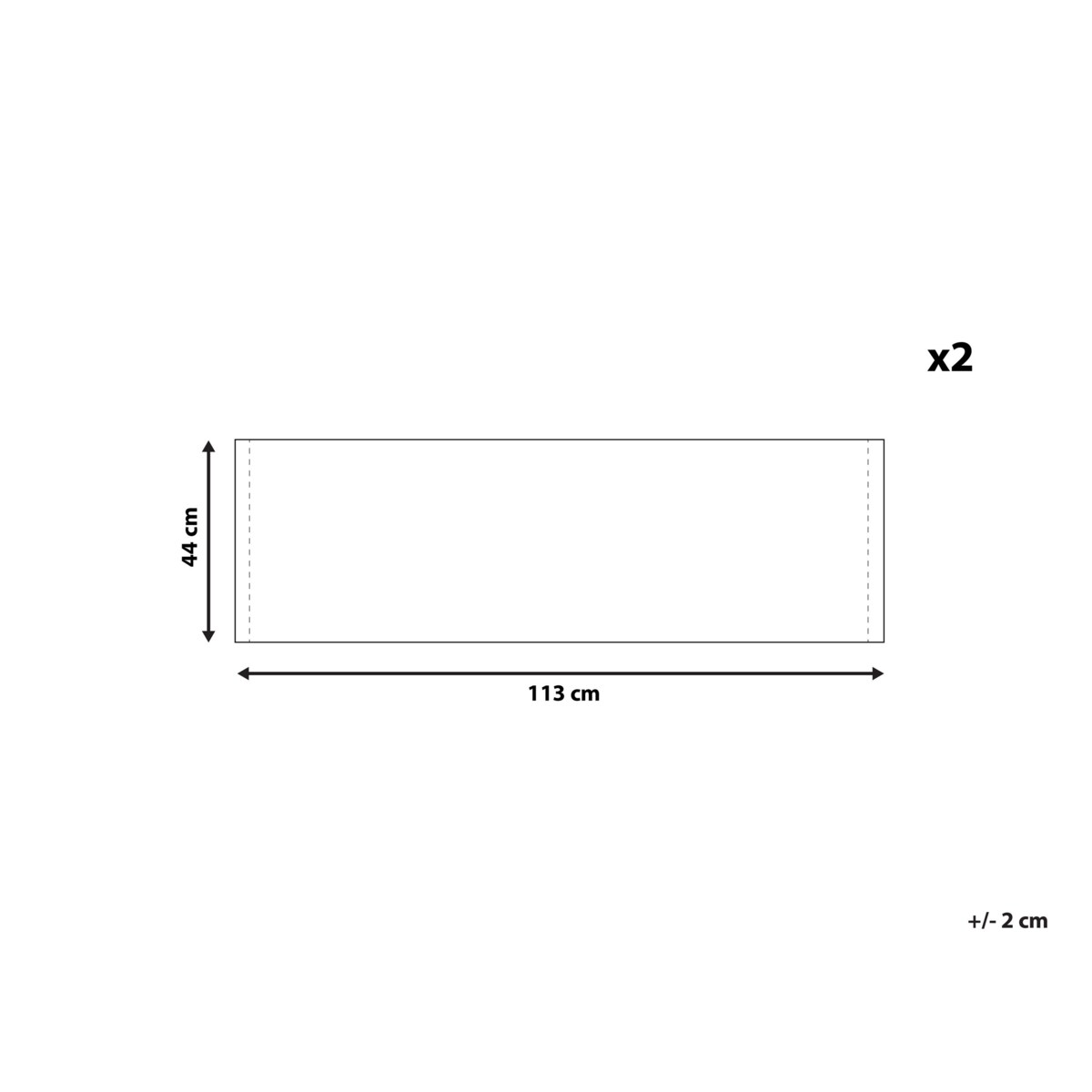 Zestaw 2 tkanin leżakowych wzór we flamingi ANZIO / AVELLINO