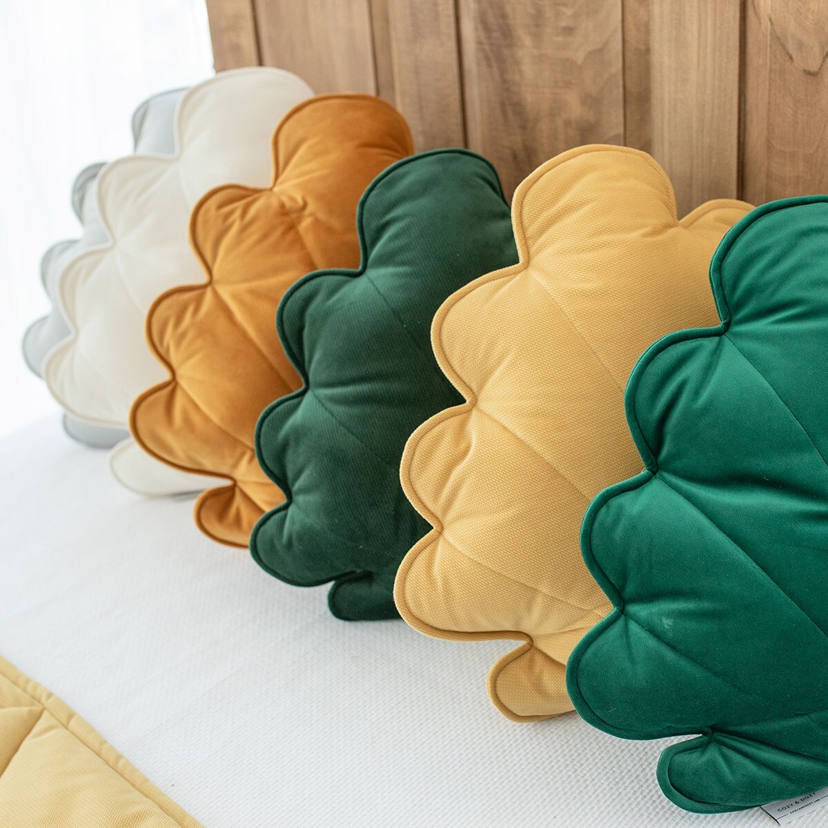 Poduszka Muszelka, Velvet Shell Green