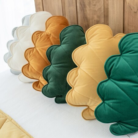Poduszka Muszelka, Velvet Shell Green