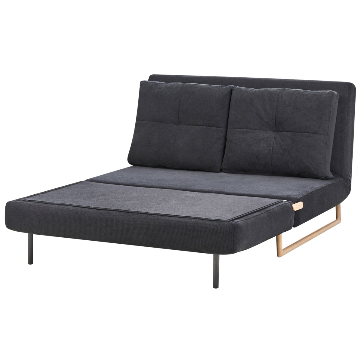 Sofa rozkładana dla 2 osób JERSLEV Czarny