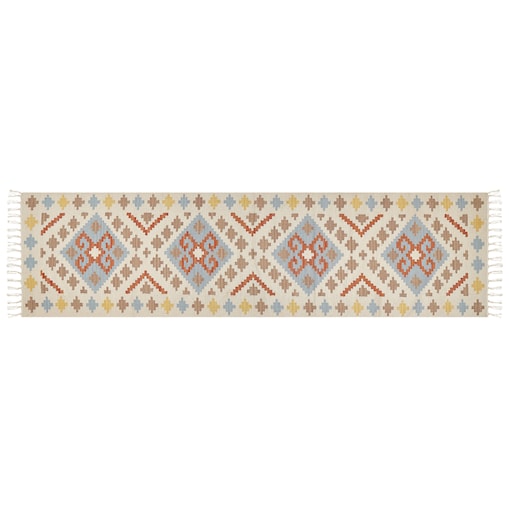 Dywan ATAN Kolorowy 80 x 300 cm Bawełna Kilim
